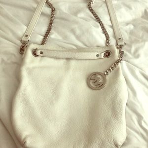 White Leather Michael Kors bag
